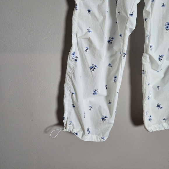 Victoria's Secret Pink White Floral Parachute Cargo Pants Balloon Barrel XXL - Picture 6 of 10